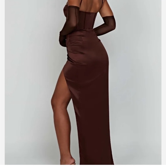 BabyBoo Brown formal maxi dress
